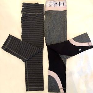 2 pairs of lulu lemon leggings